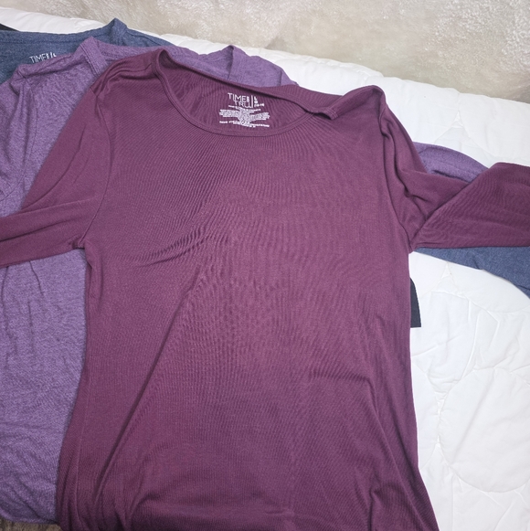 Time & Tru Long Sleeve Womans Shirt Bundle 8-Pack Size Large L 12-14 - Picture 6 of 14